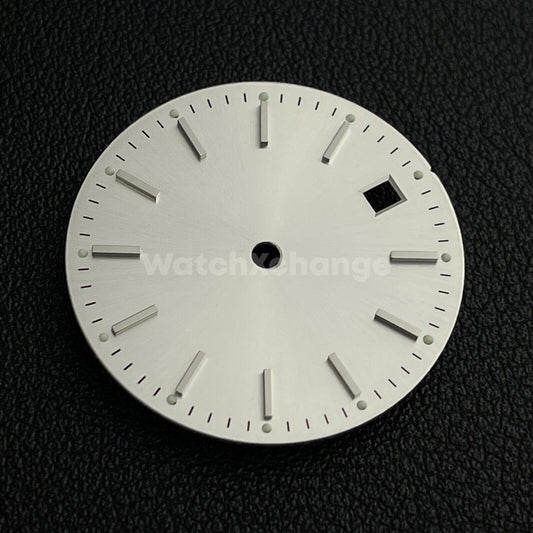 29mm Silver Watch Dial for Miyota 8215 8200 2813 Watch Movement Parts