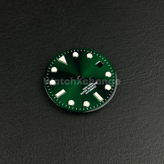 28.5mm Green Watch Dial for SEIKO NH35 NH36A 4R36 Watch Movement Parts