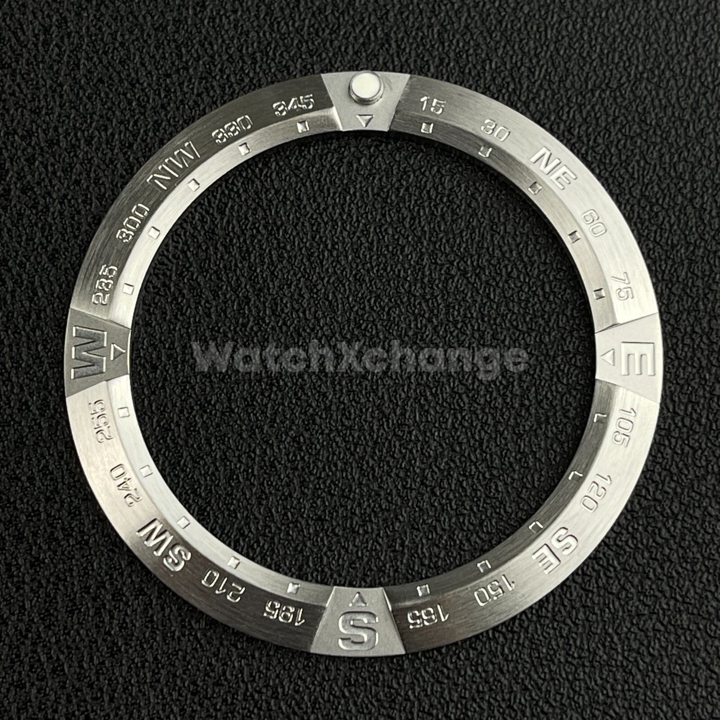 41mm Silver Compass Stainless Steel Bezel Insert Seiko King Prospex Samurai SRPF