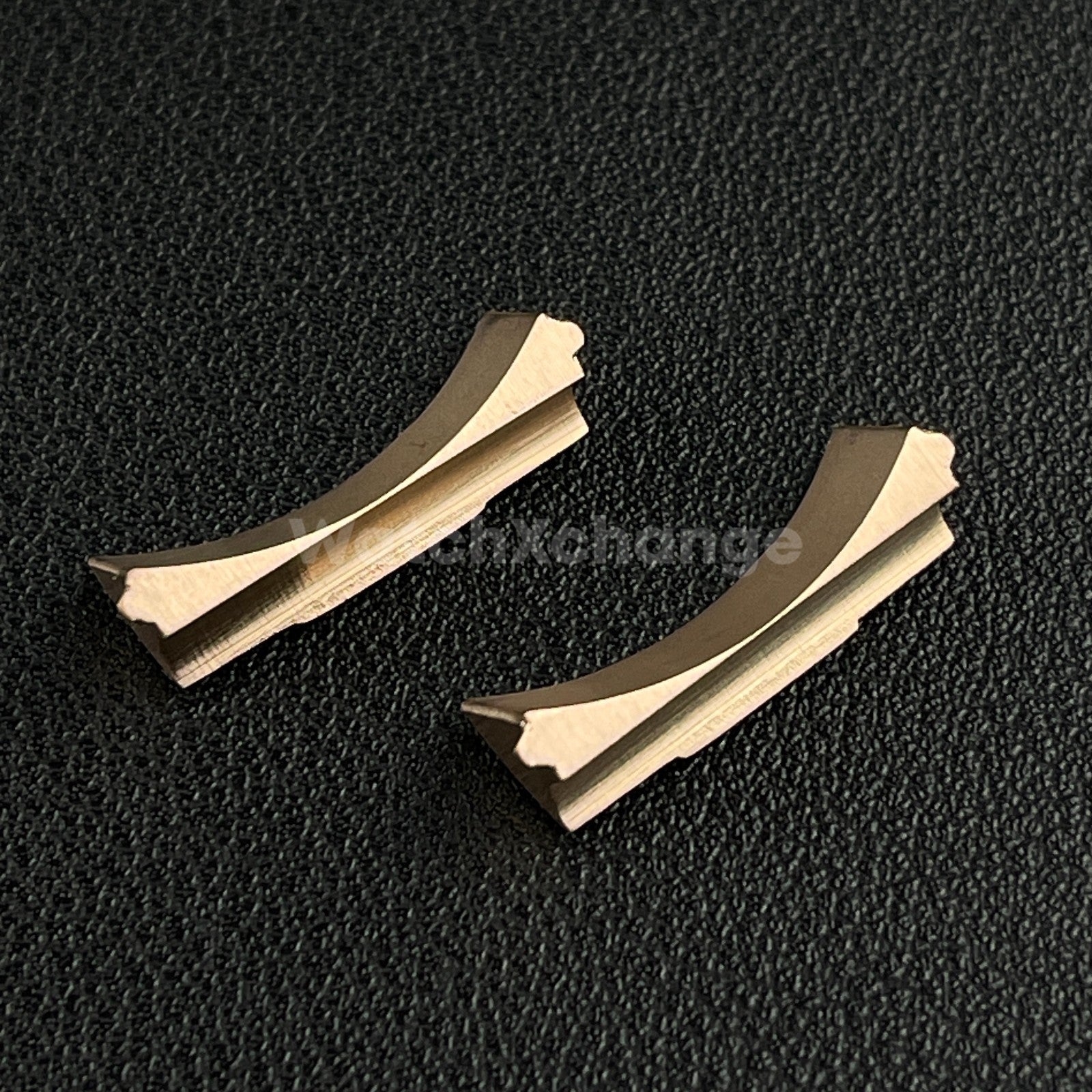 Rose Gold 22mm Curved End Links Watch Band Strap Bracelet Link For Rolex 126600