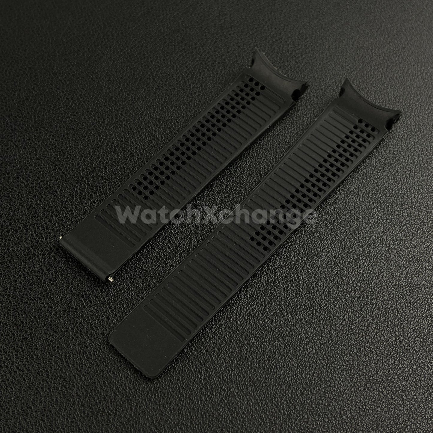 20mm Black Rubber Watch Strap Band Breathable Waterproof For TAG Heuer Carrera