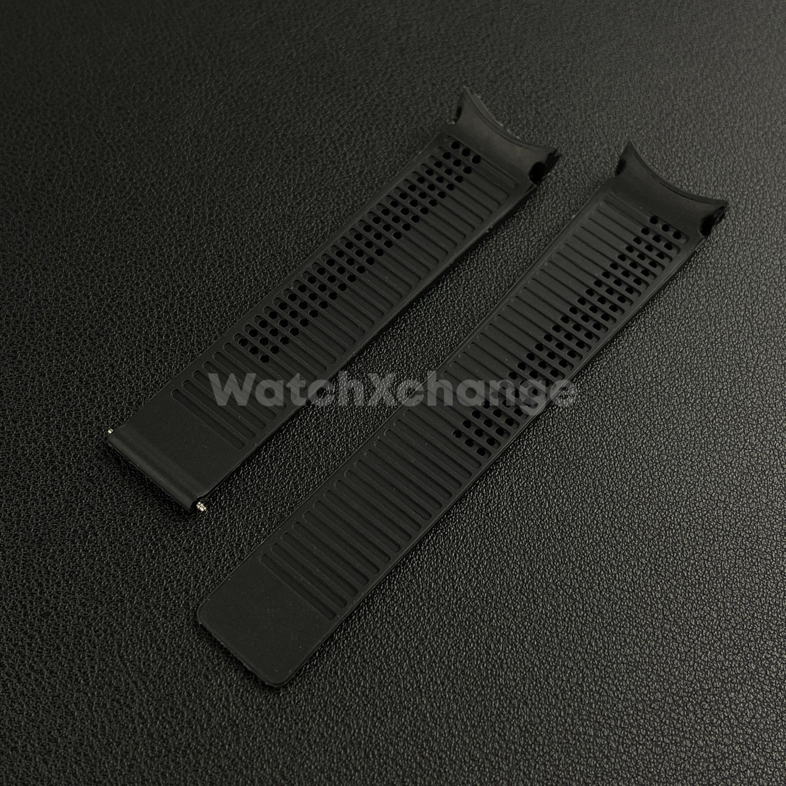 20mm Black Rubber Watch Strap Band Breathable Waterproof For TAG Heuer Carrera