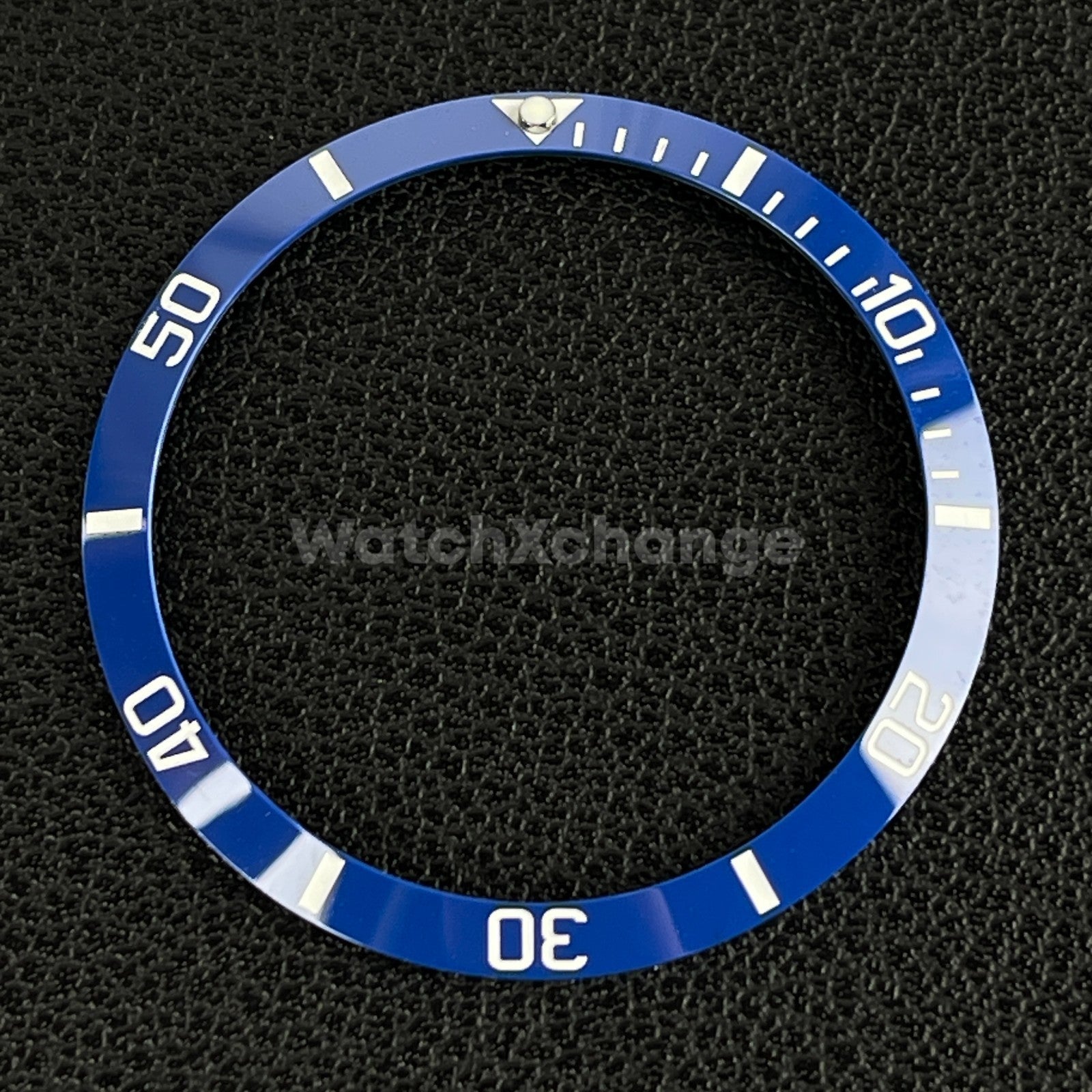 34mm Blue & White Ceramic SUB Bezel Insert For Seiko Rolex Tudor Divers Watch