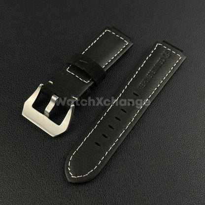 Black Suede Leather Watch Strap for Timex Tidal Compass T2N72 T2N720 14mm 16mm
