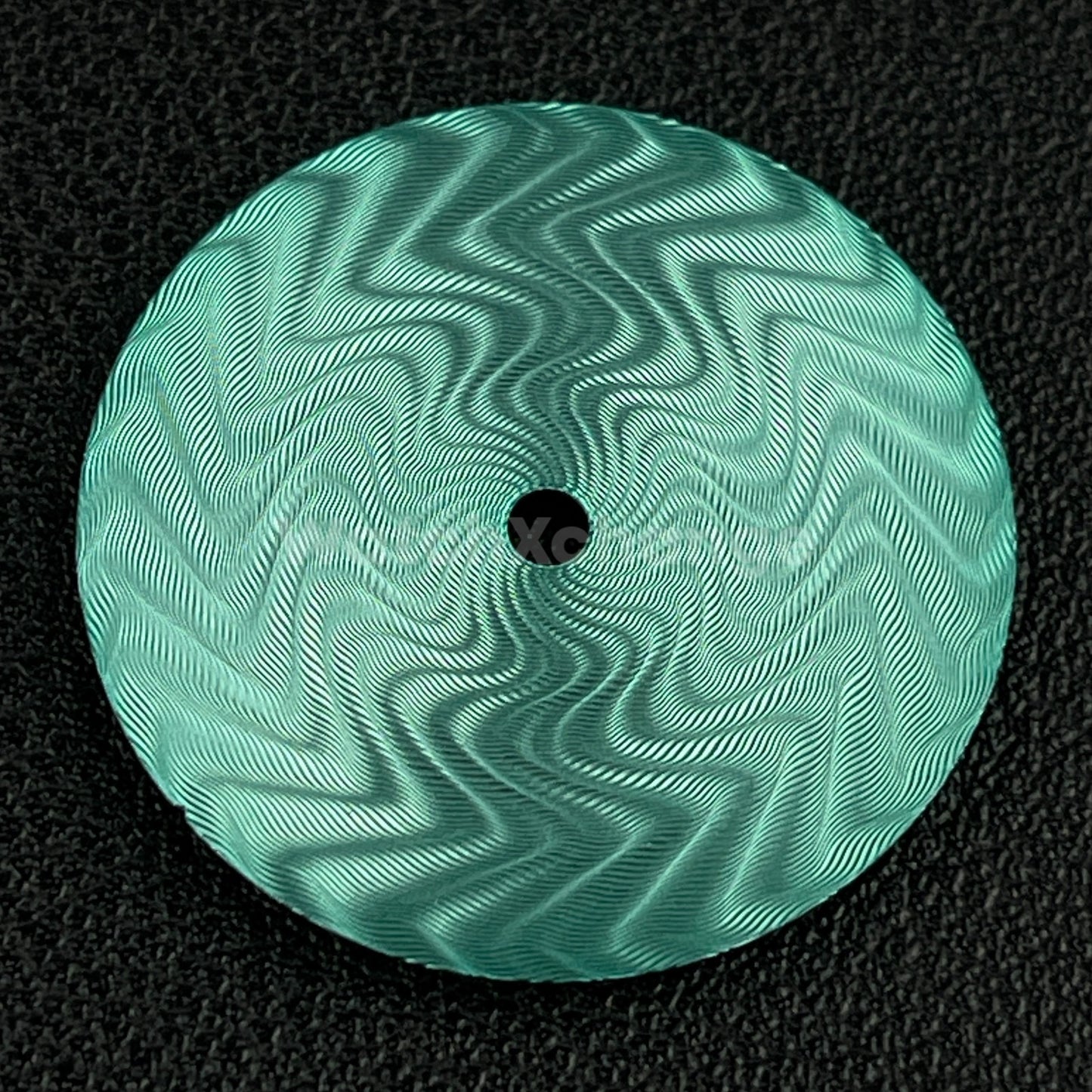 28.5mm Green Water Ripple Texture Watch Dial Face for SEIKO NH35 Movements