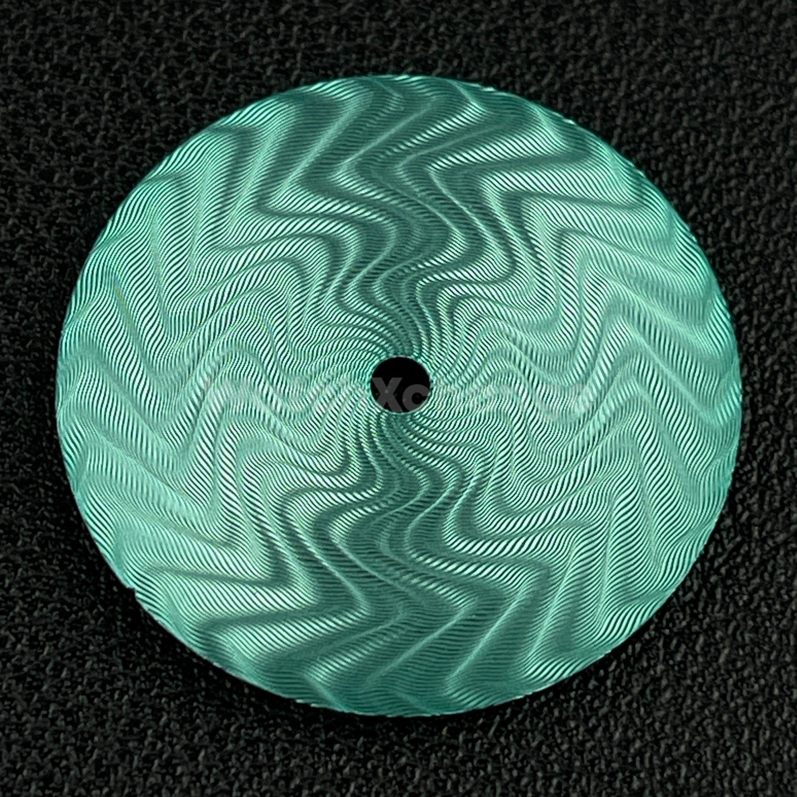 28.5mm Green Water Ripple Texture Watch Dial Face for SEIKO NH35 Movements