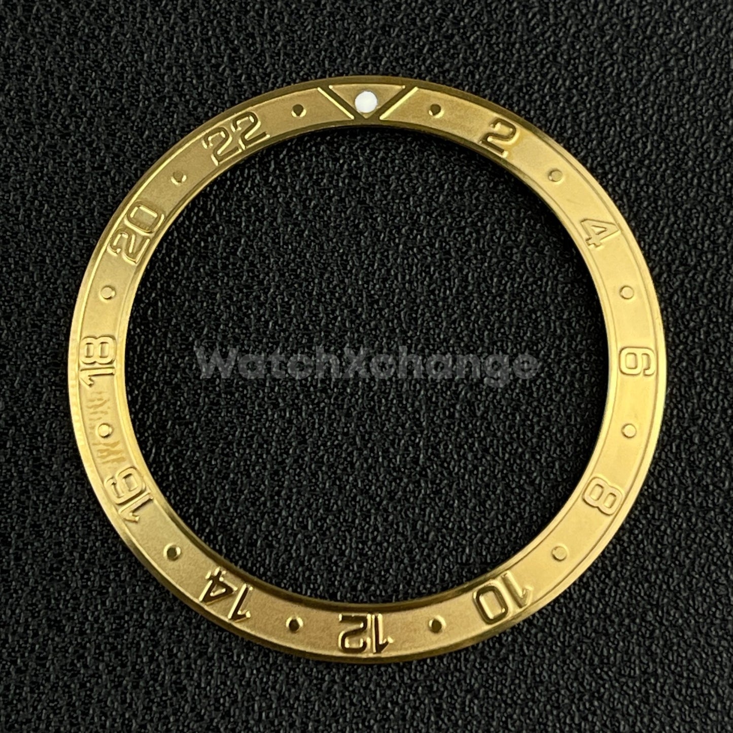 Gold 38mm Sloping Bezel Insert For Watch Seiko GMT Rolex SKX007 SRPD