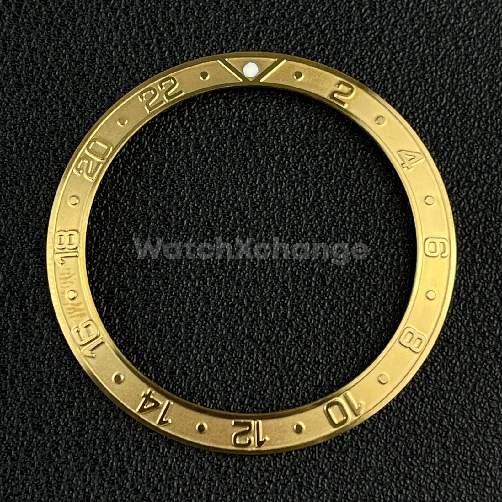 Gold 38mm Sloping Bezel Insert For Watch Seiko GMT Rolex SKX007 SRPD