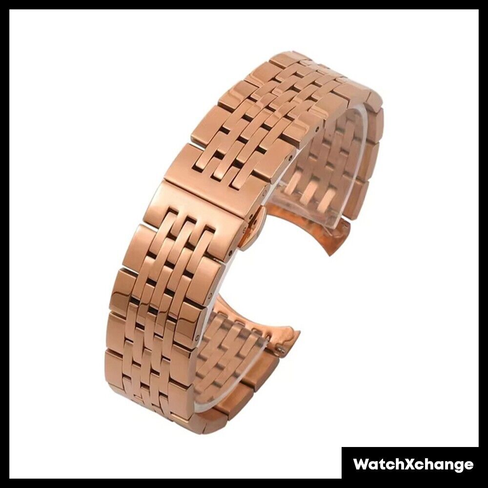 20mm Stainless Steel Watch Band Strap For Tissot 1853 T41 Bracelet Rose Gold