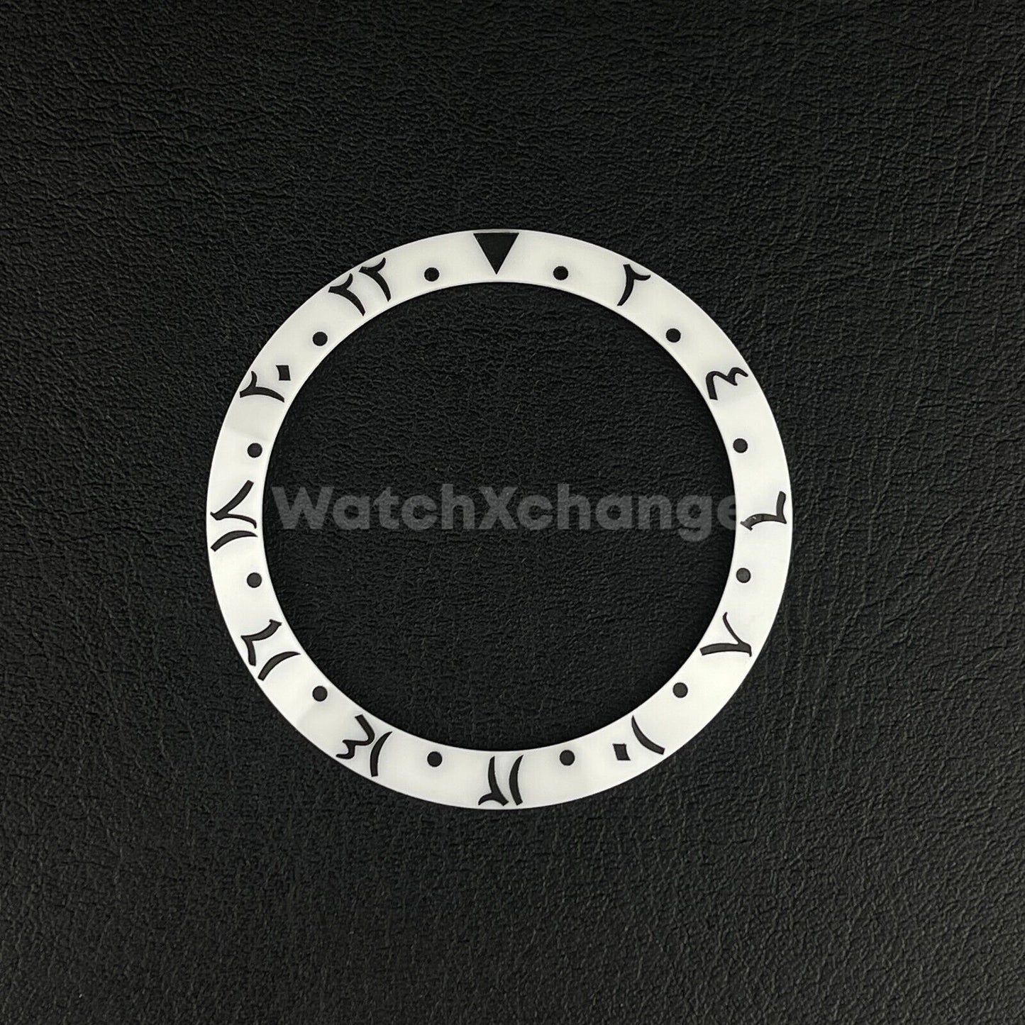 38mm Ceramic Arabic Bezel insert Black White For Rolex Seiko SKX SRPD