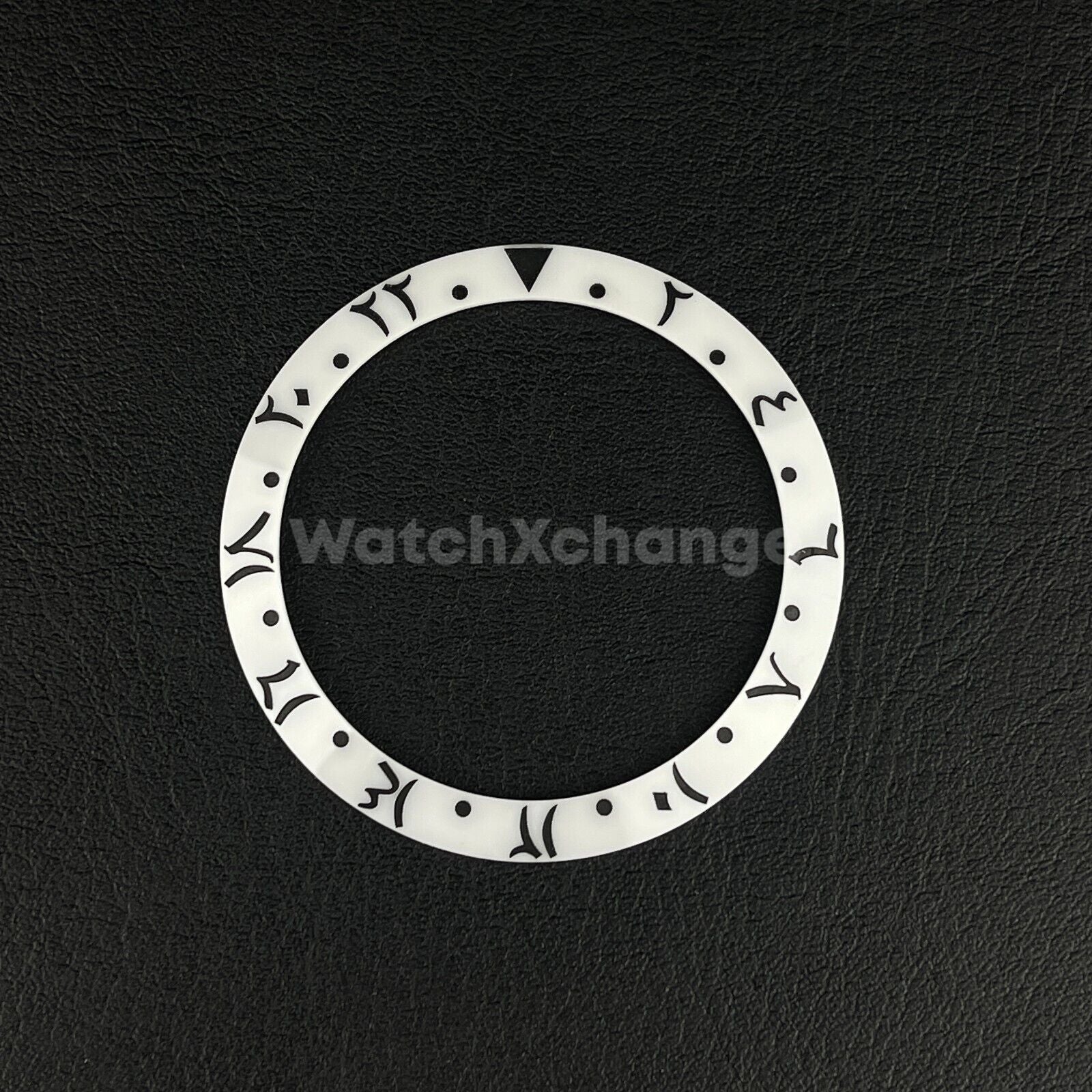 38mm Ceramic Arabic Bezel insert Black White For Rolex Seiko SKX SRPD
