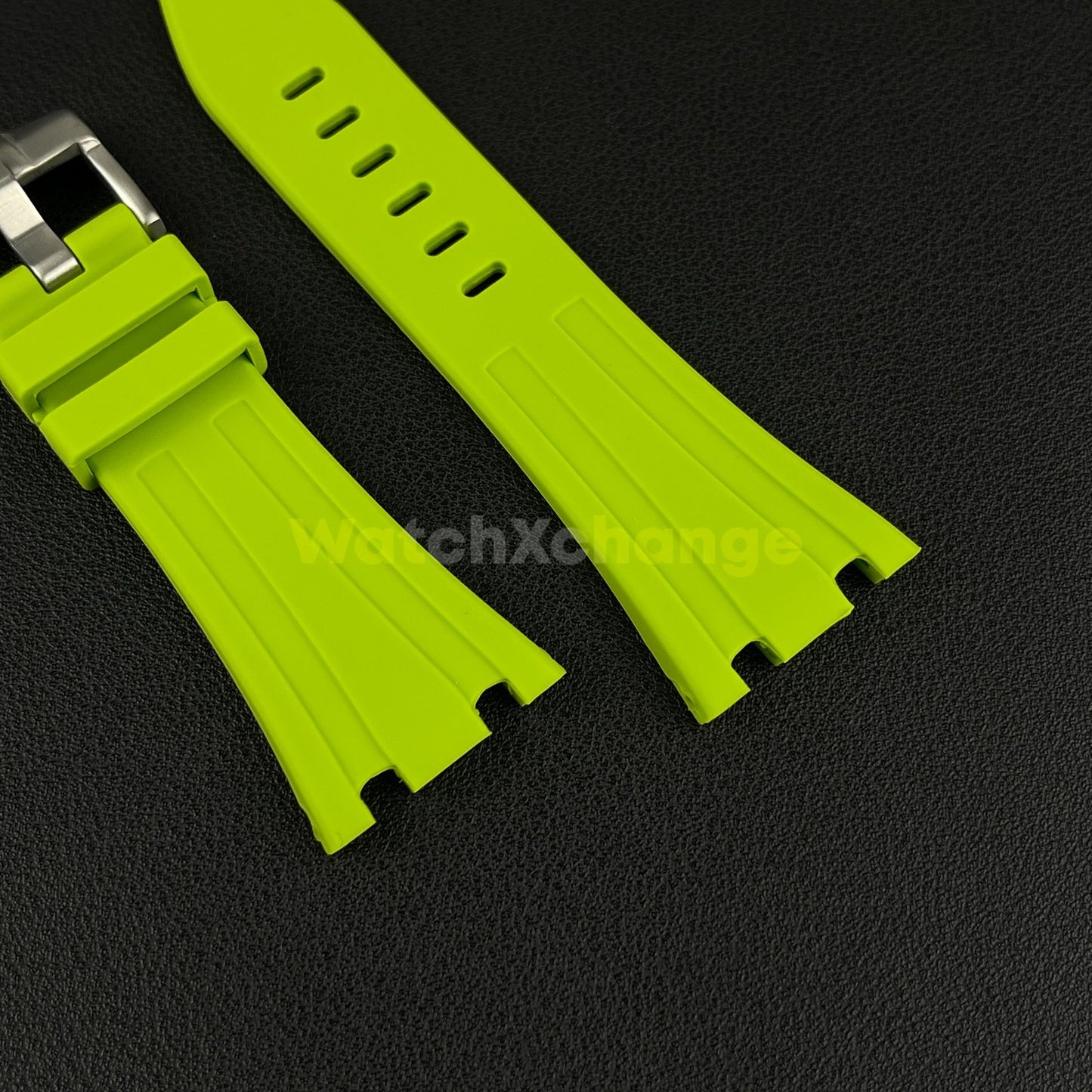 Green Audemars Piguet AP 28mm x 20mm Royal Oak Rubber Watch Strap 15710 15703