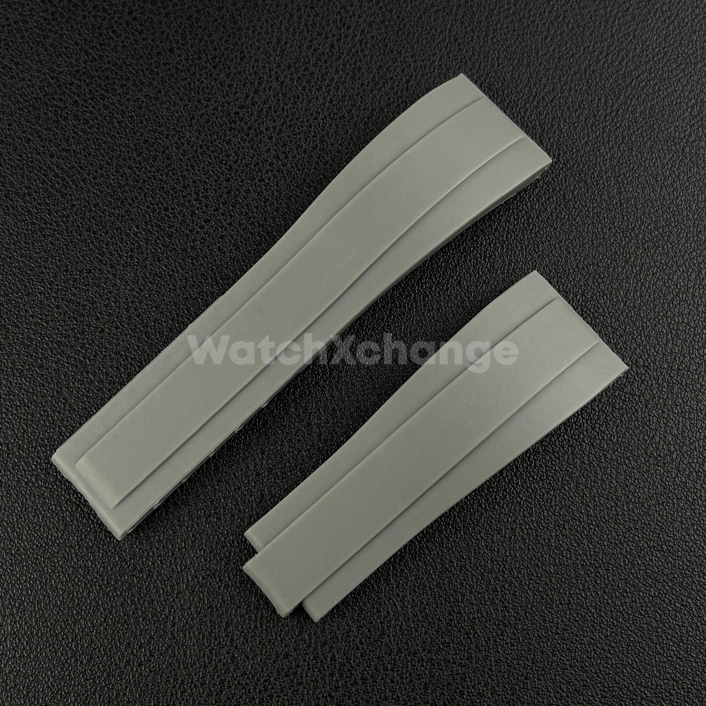 20mm Grey Silicone Rubber Watch Strap Band For Rolex OYSTERFLEX GMT