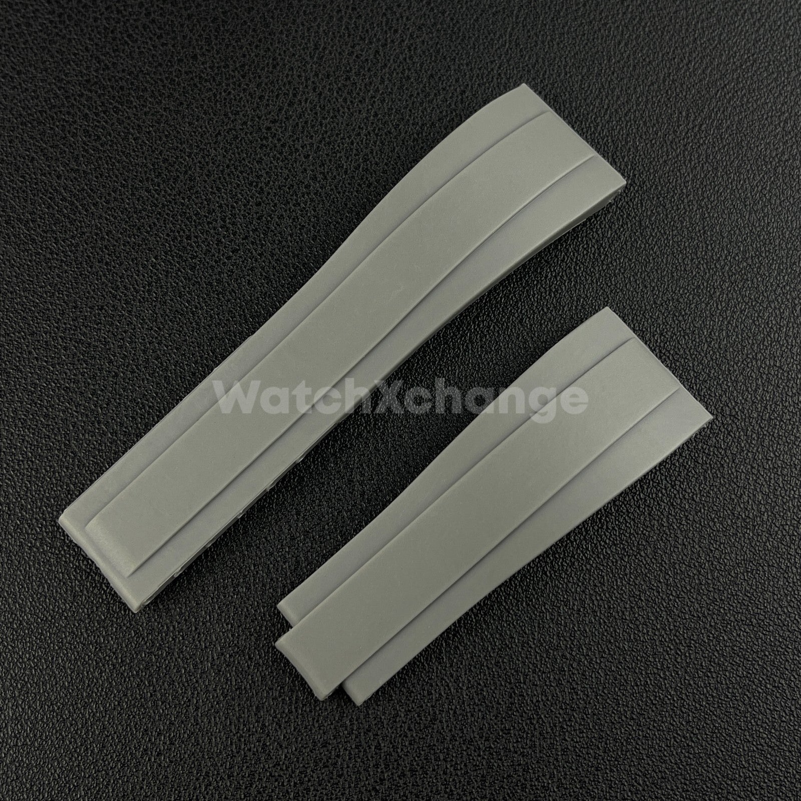 20mm Grey Silicone Rubber Watch Strap Band For Rolex OYSTERFLEX GMT