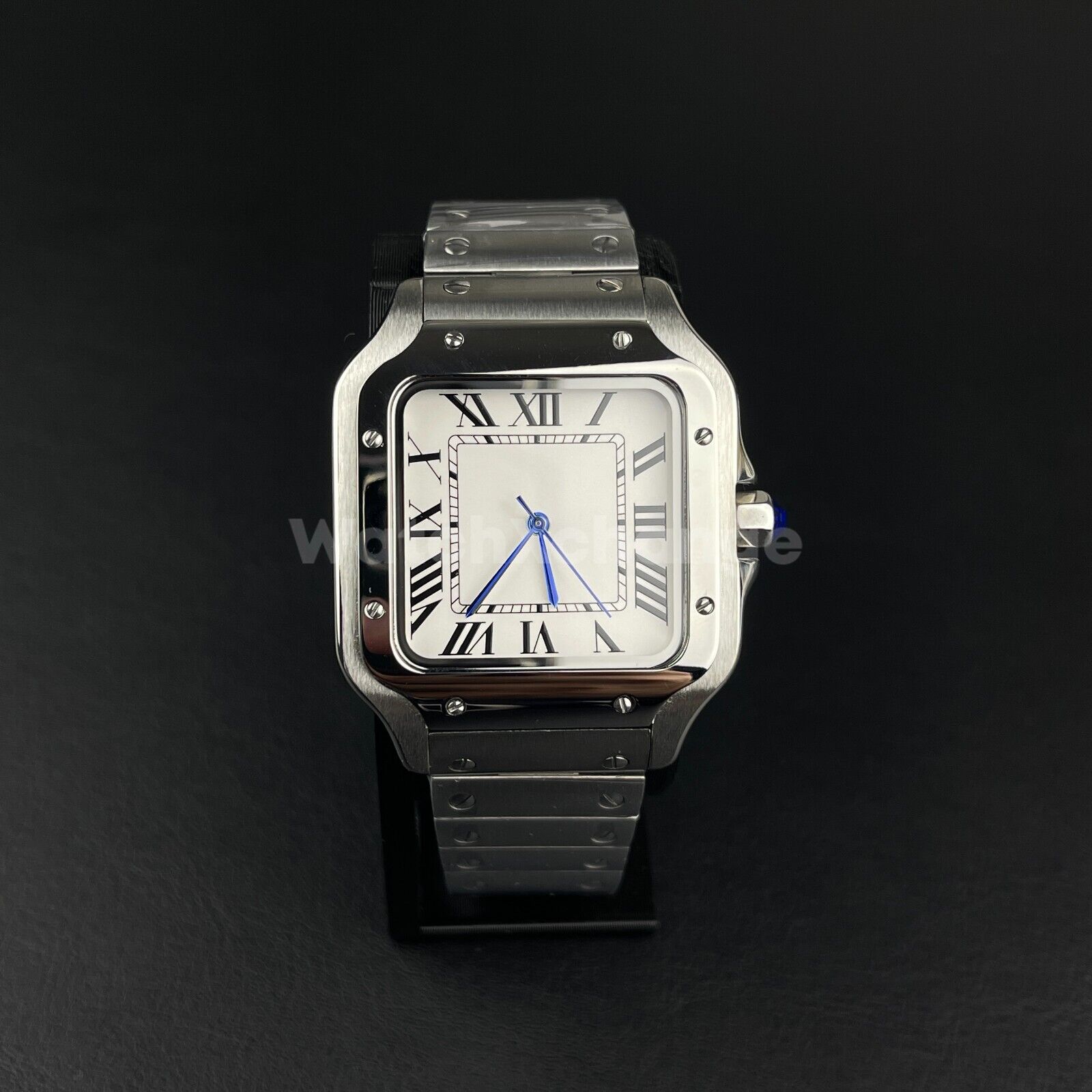 42mm Square White Dial Stainless Steel NH35A Automatic Men Sapphire Luxury Watch