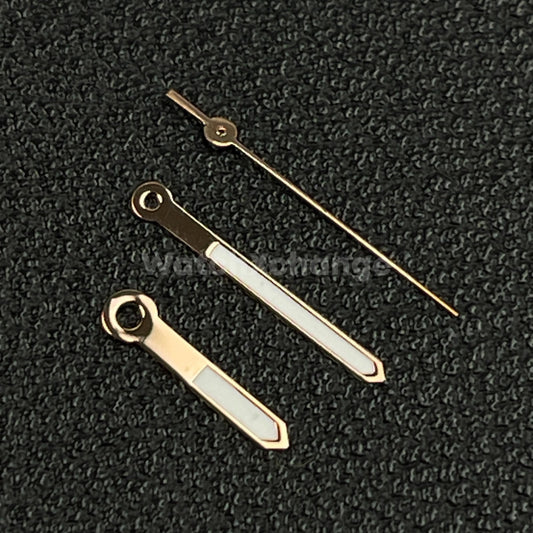 Rose Gold White Arrow Sword Watch Hands For Seiko VX12 VX32 VX43 Quartz Movement