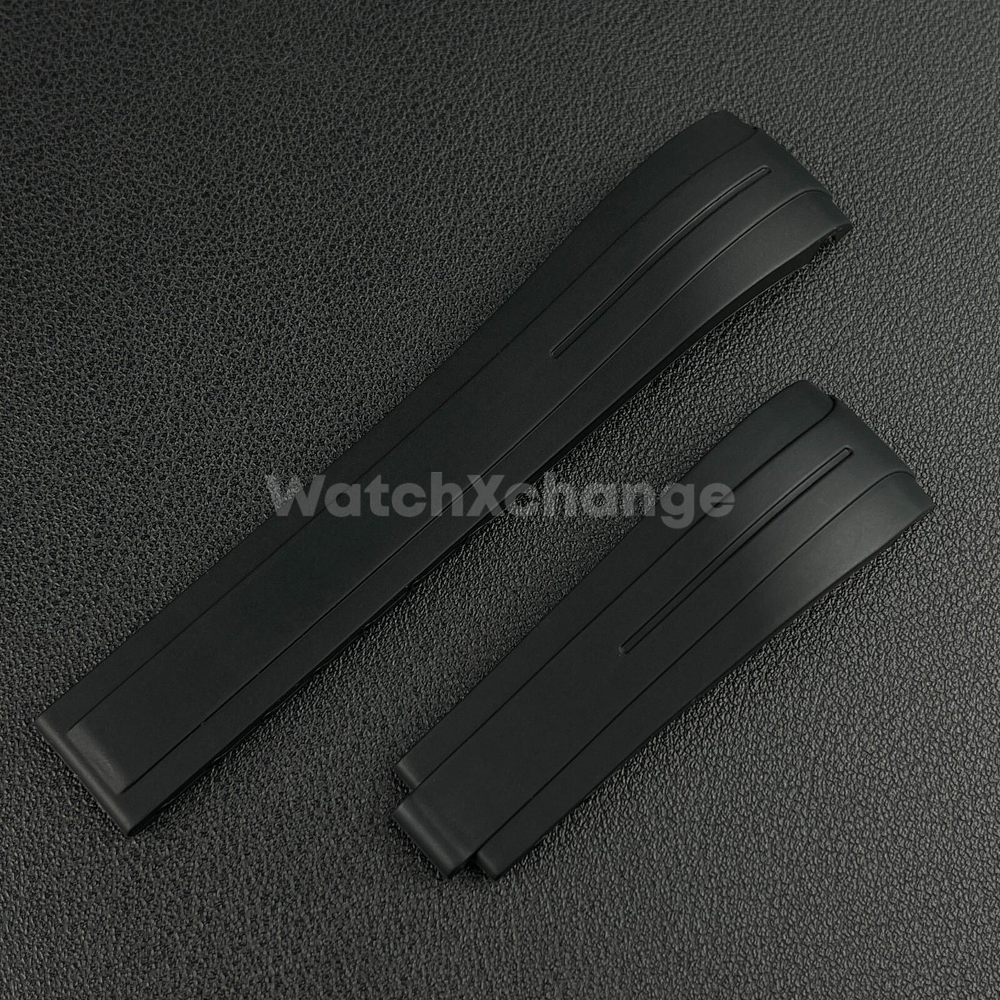 Black 20mm Replacement Submariner GMT Silicone Rubber Watch Strap Band For Rolex