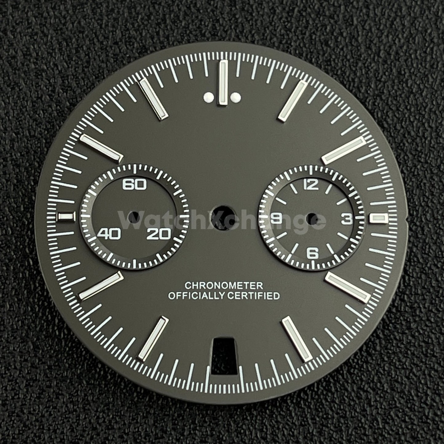 Grey 31.5mm Modified Watch Dial Accessory for VK64 Quartz Movement