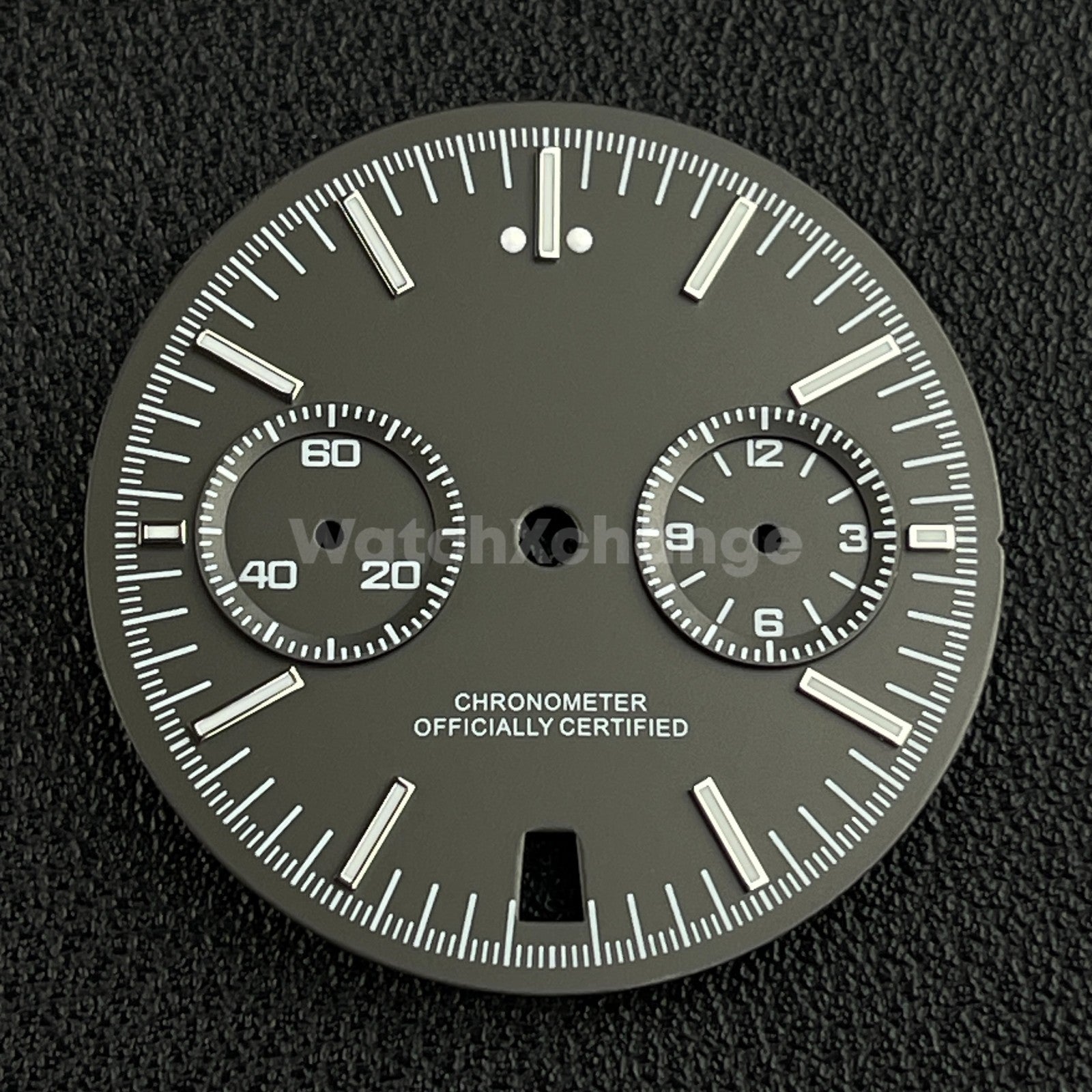 Grey 31.5mm Modified Watch Dial Accessory for VK64 Quartz Movement