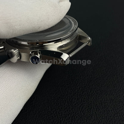 DEFECTIVE 40mm Silver Stainless Steel Watch Case for VK63 Quartz Movement
