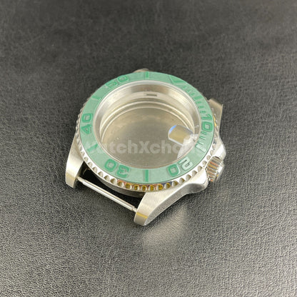 Diver 40mm SUB Watch Case fit NH35A NH36 10ATM Silver Colour Solid Back Sapphire