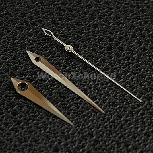Silver Diamond Watch Hands For SEIKO NH35 NH36 Movement Triangle End Point