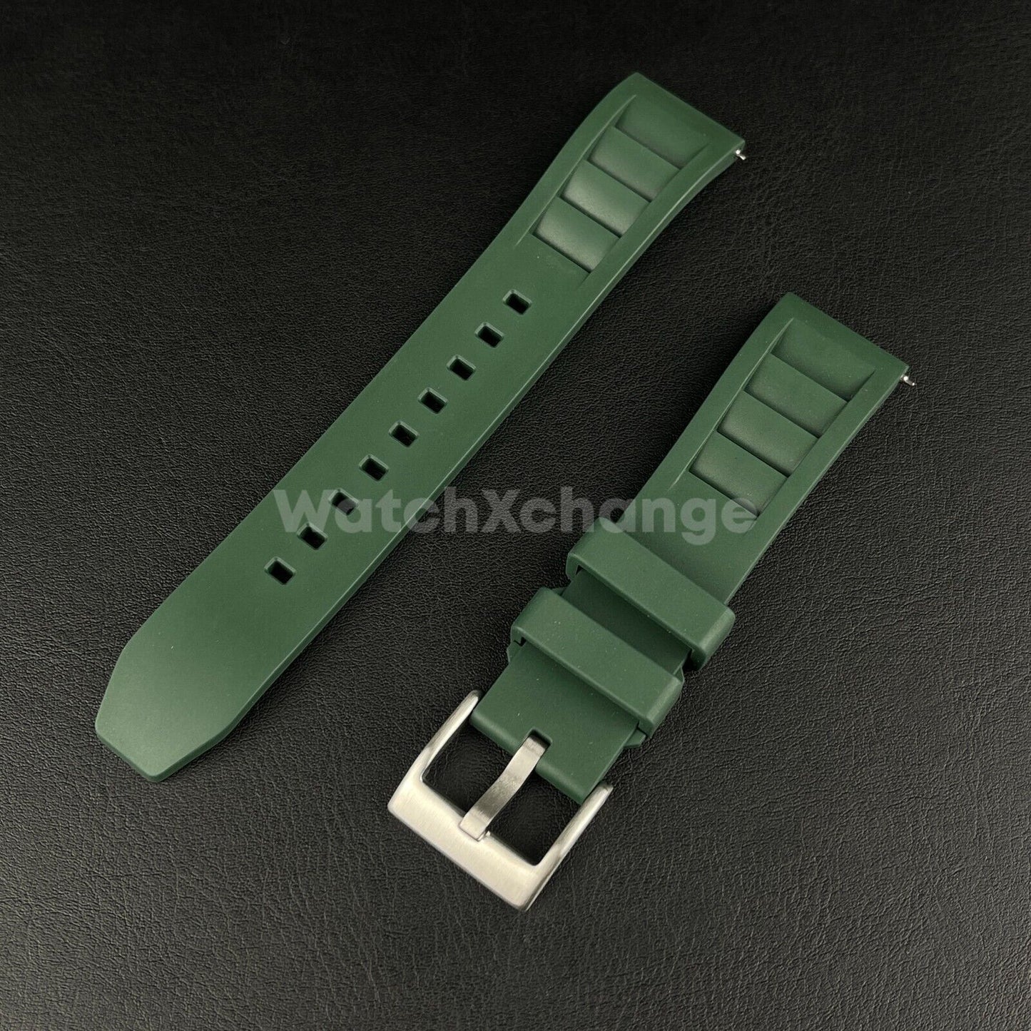 Premium FKM Rubber Watch Strap Band 20mm Quick Release Pin Various Colours