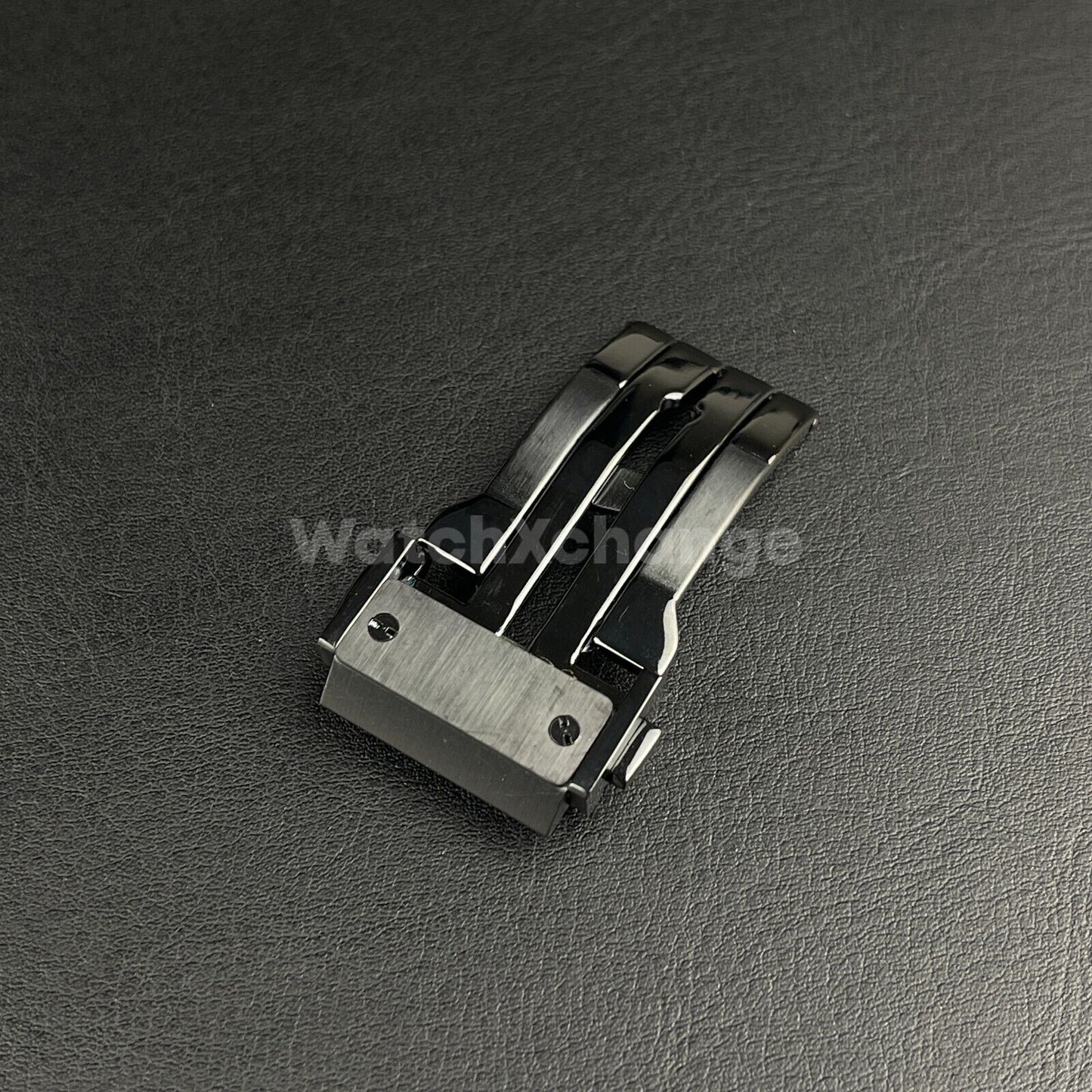 Black 20mm Clasp For HUBLOT Watch Rubber Strap Band Buckle Stainless Steel