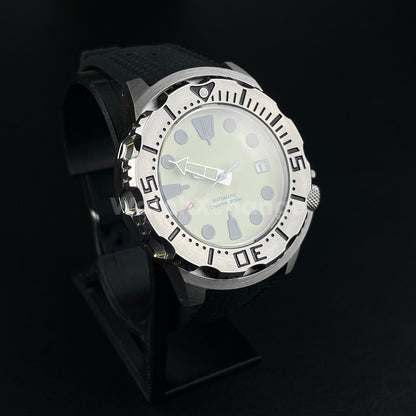 Monster Black & Green Diving Mens Watch NH35A Automatic Movement Sapphire Steel