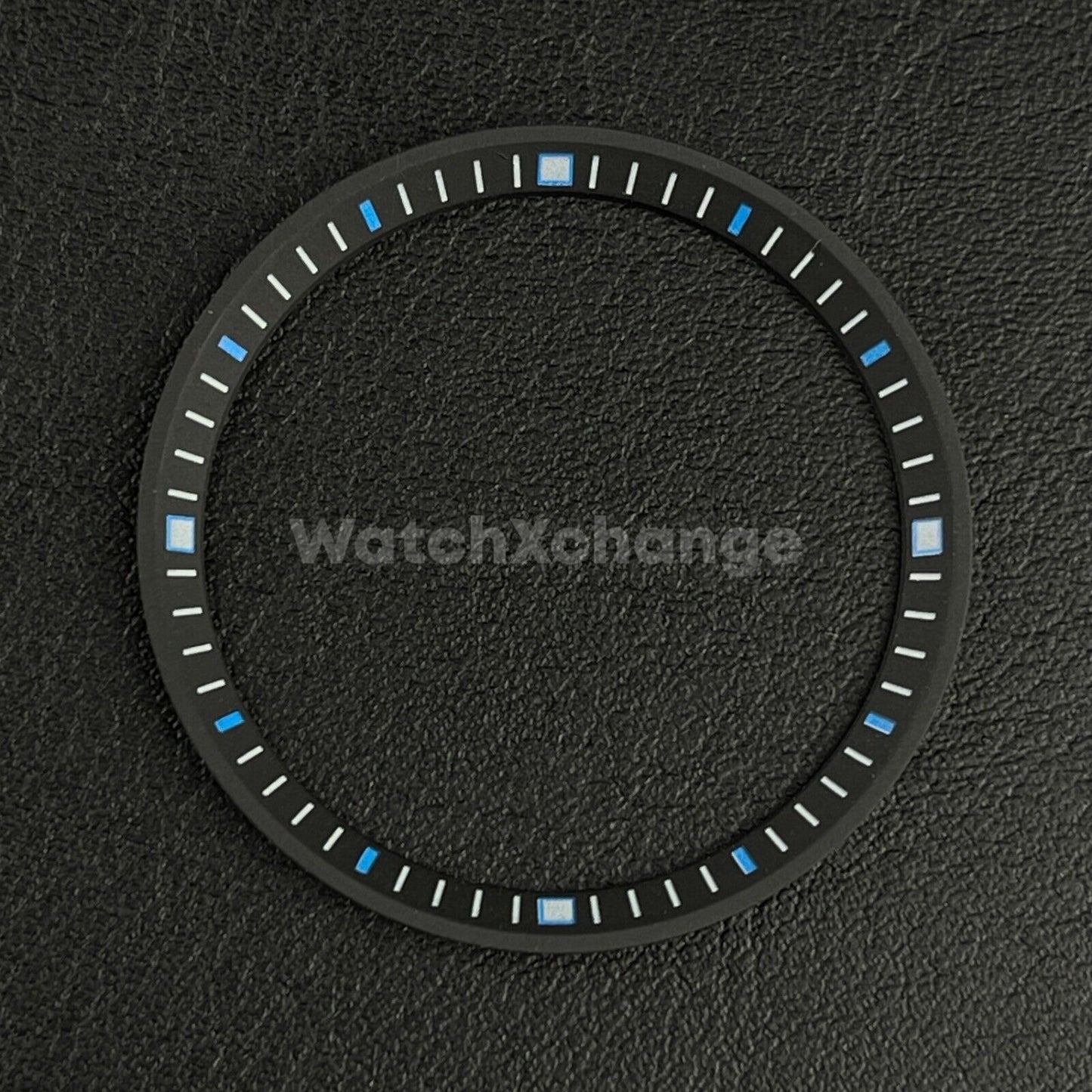 Black & Blue Chapter Ring for Seiko SKX007 SRPD & Mod Watches 32.3mm NH36 NH35