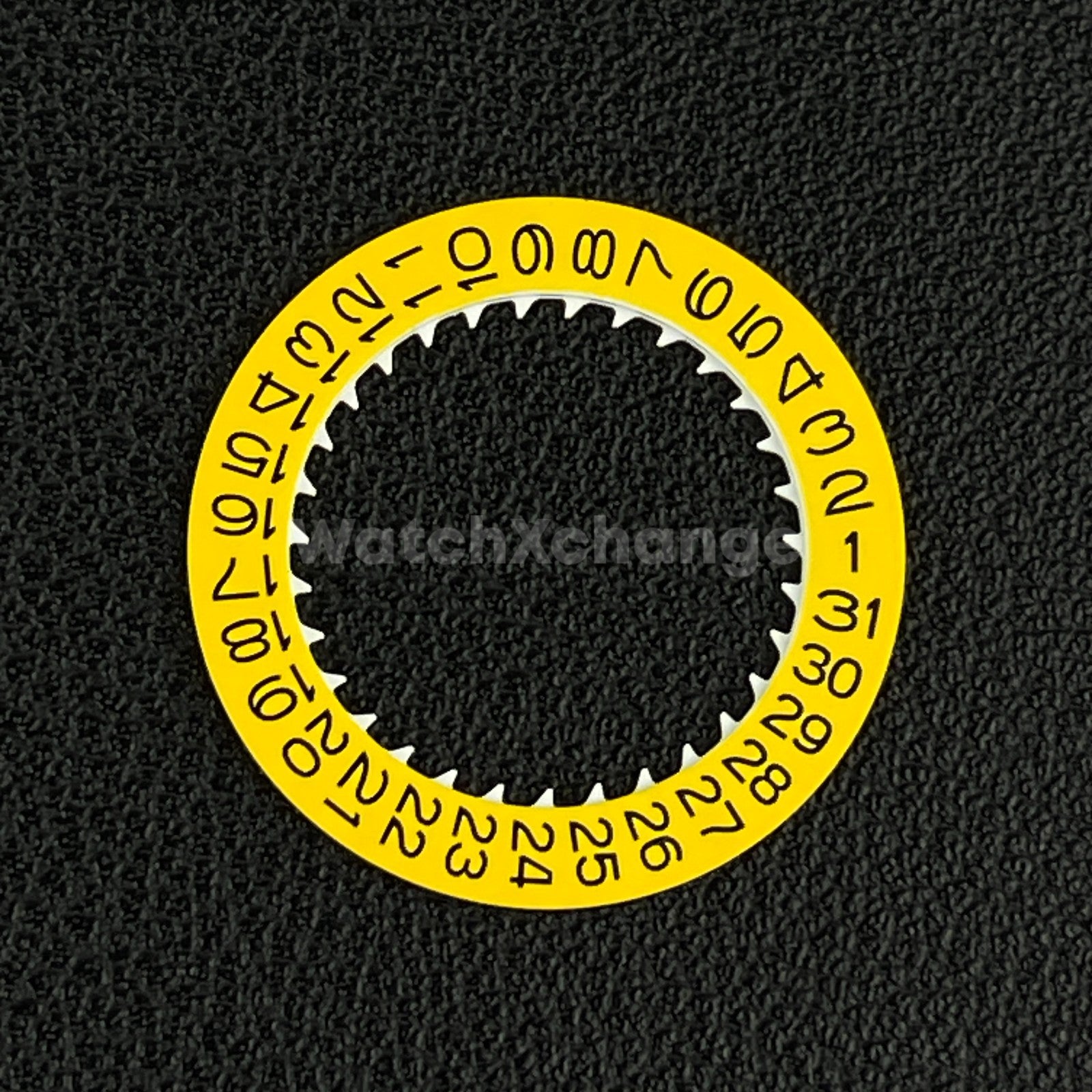 Yellow & Black Date Disk Wheel for NH36 NH35 Movement Date@3 Crown Position