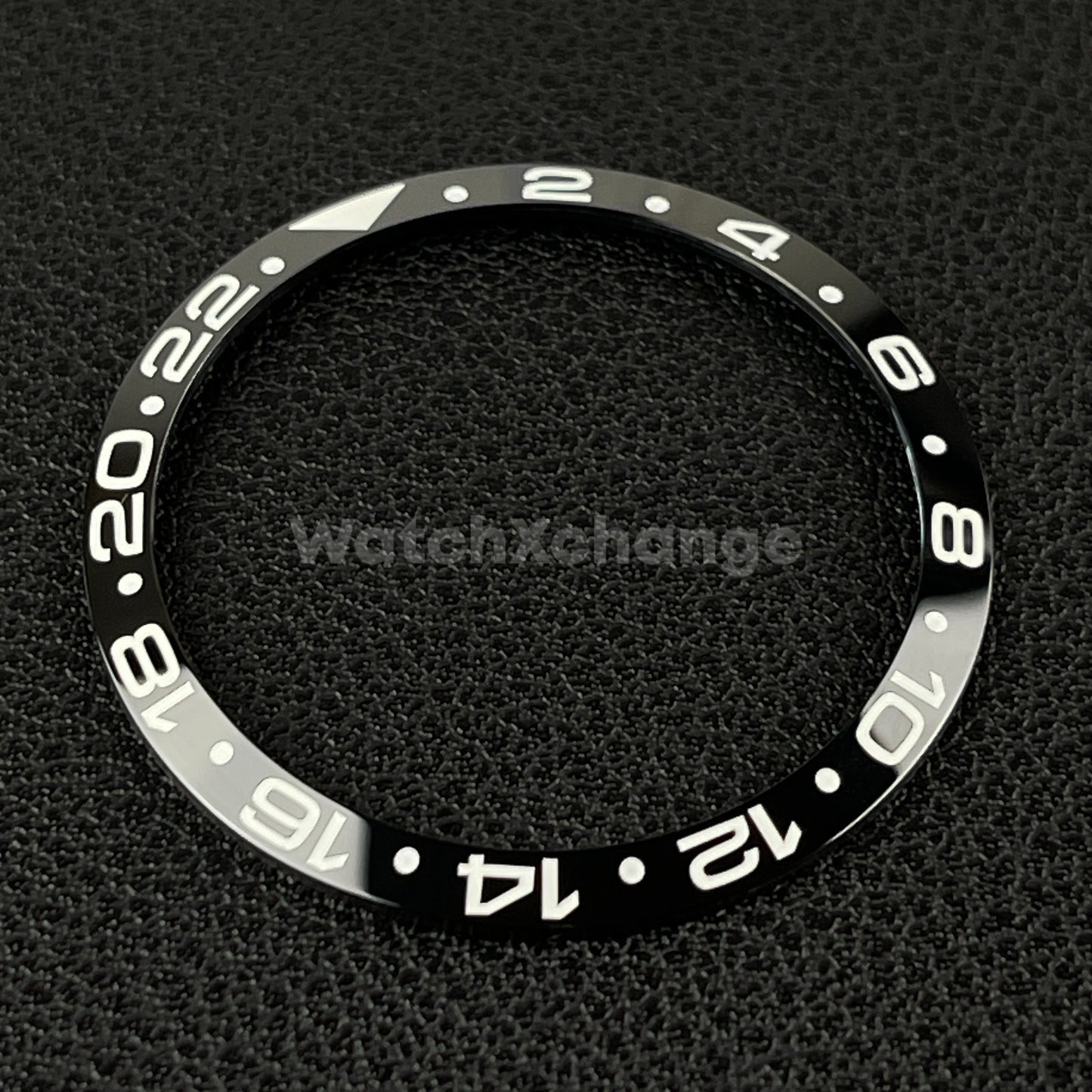 34mm Black & White Ceramic GMT Bezel Insert For Seiko Rolex Tudor Divers Watch