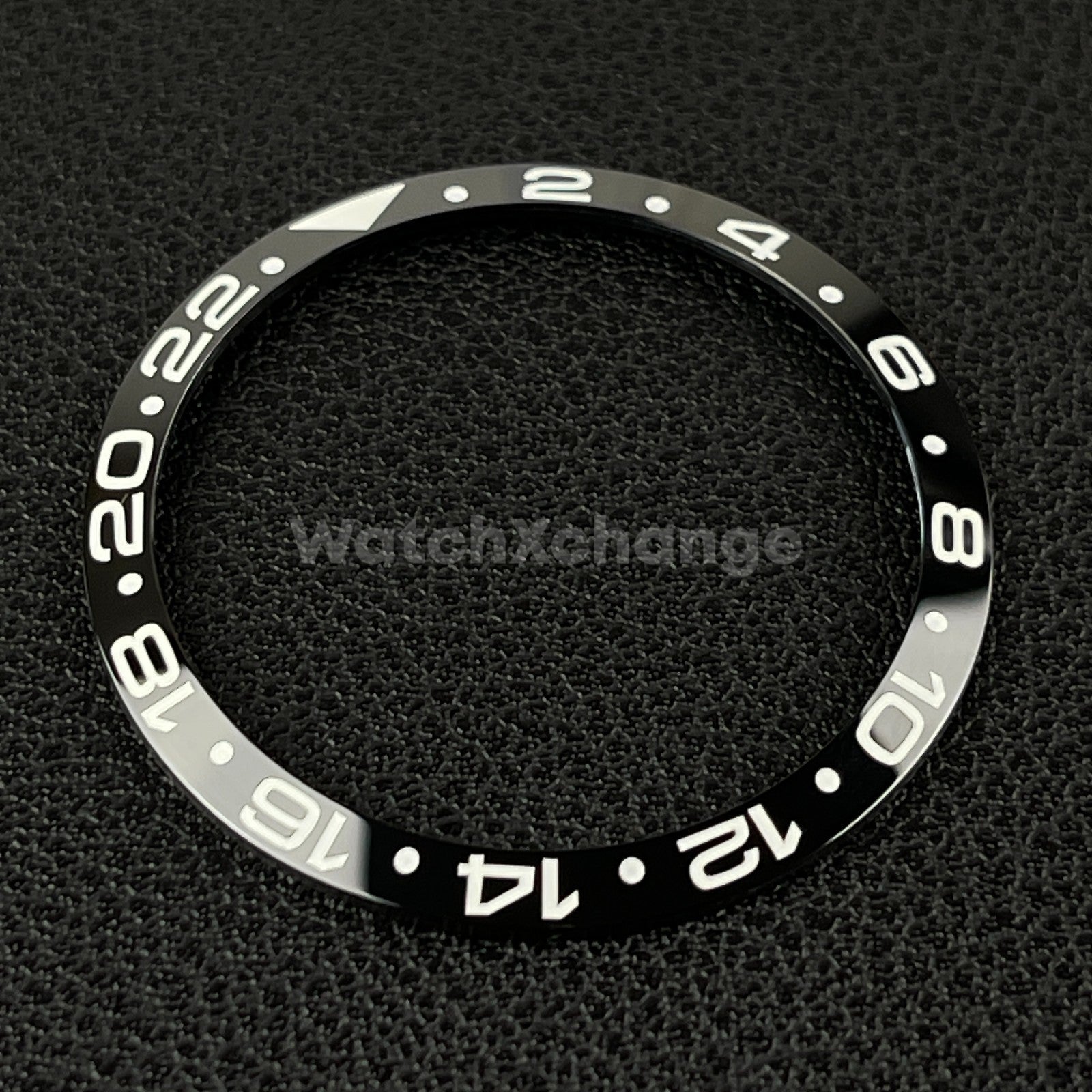 34mm Black & White Ceramic GMT Bezel Insert For Seiko Rolex Tudor Divers Watch