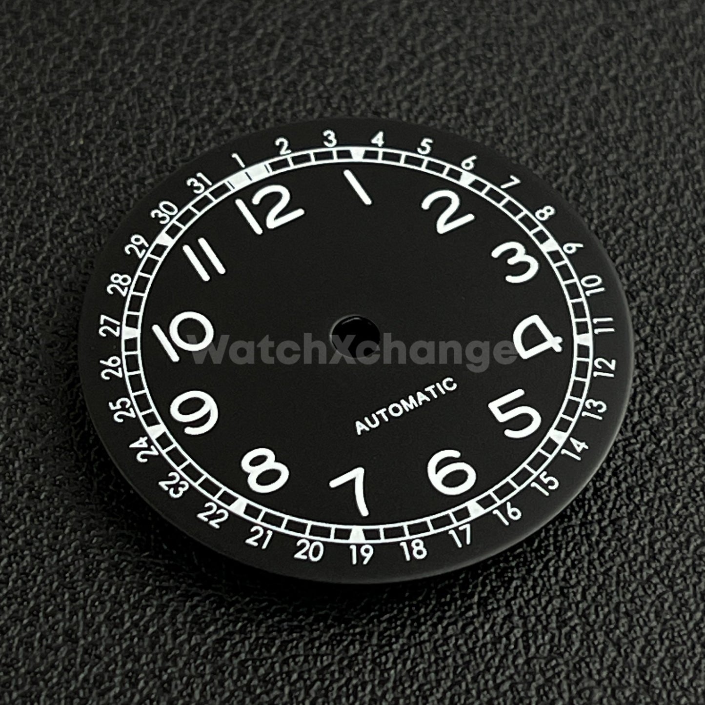 28.5mm Black Pilot Field Watch Dial Replacement for NH35 Watch Movement Parts