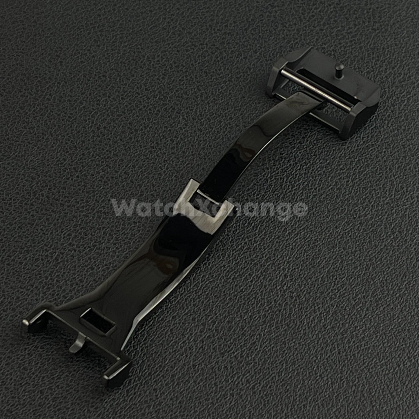 18mm Black Folding Deployment Buckle Clasp For IWC PILOT AQUATIMER