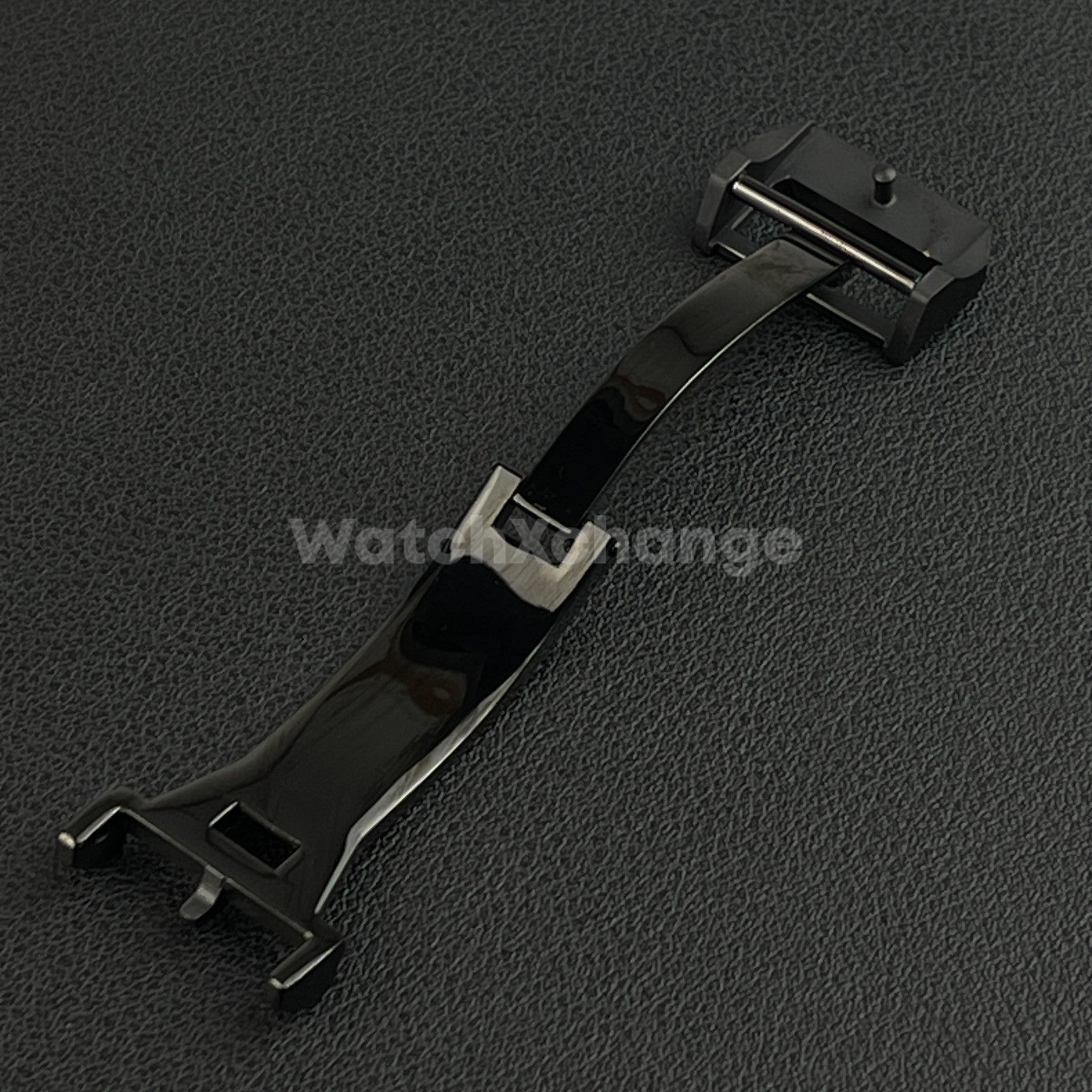 18mm Black Folding Deployment Buckle Clasp For IWC PILOT AQUATIMER