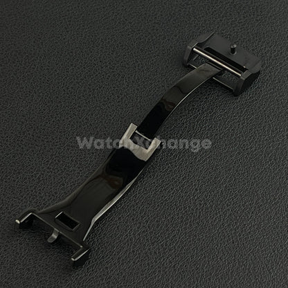 18mm Black Folding Deployment Buckle Clasp For IWC PILOT AQUATIMER