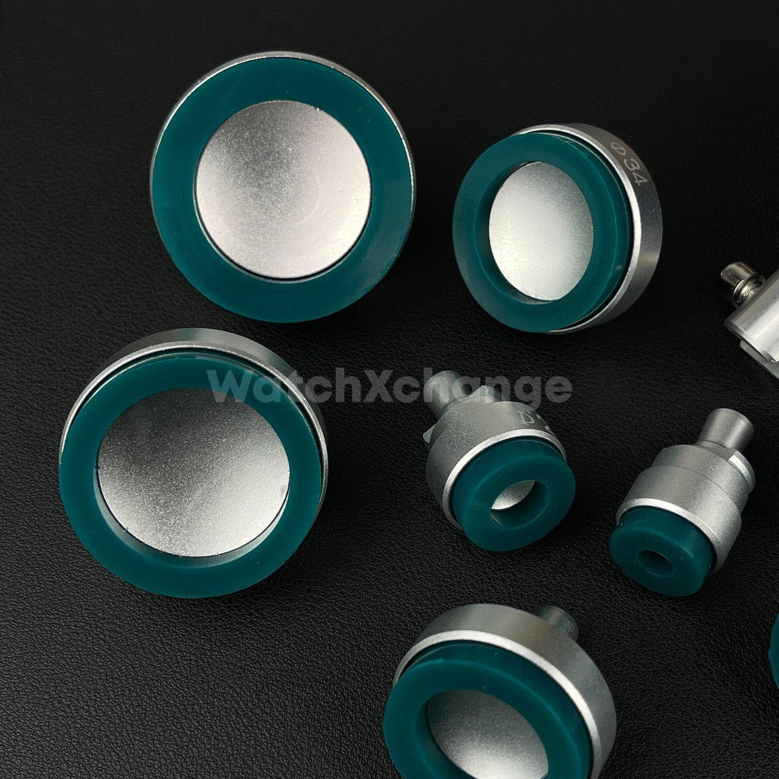 Rubber Watch Case Opener Suction Dies Tool Repair for Screw Back Cases With 8Pc