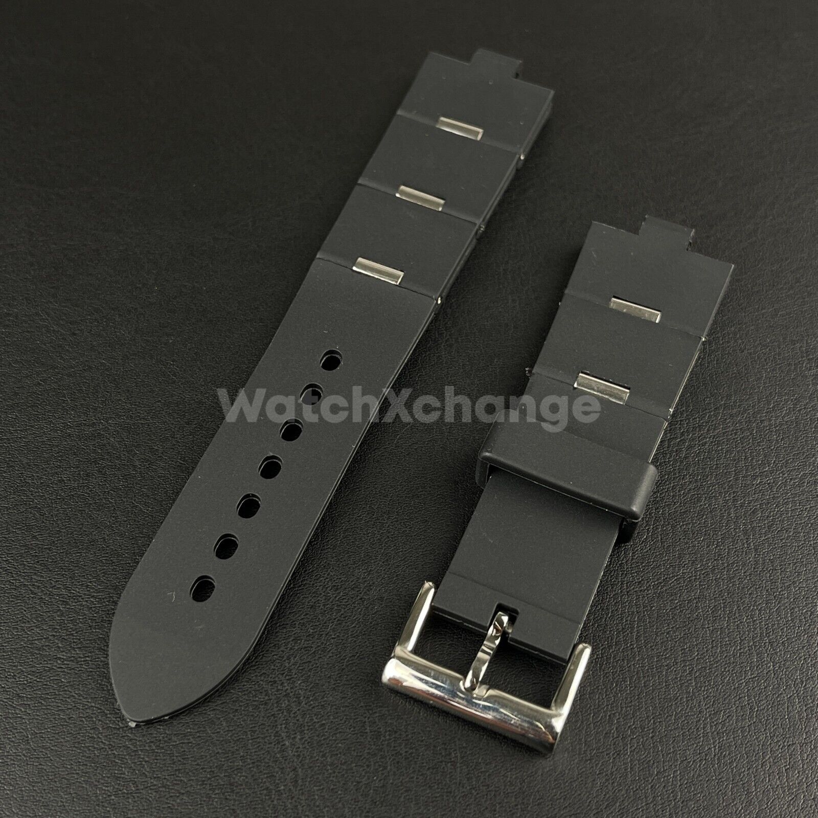 High Quality Soft Waterproof Silicone Watch Band Strap for Bvlgari 22*8mm 24*8mm