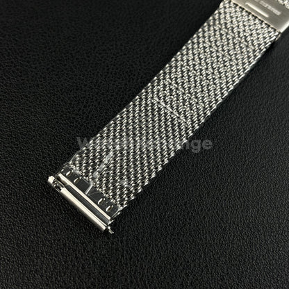 Silver Milanese Mesh Watch Strap Band Stainless Metal Quick Release 18mm - 24mm