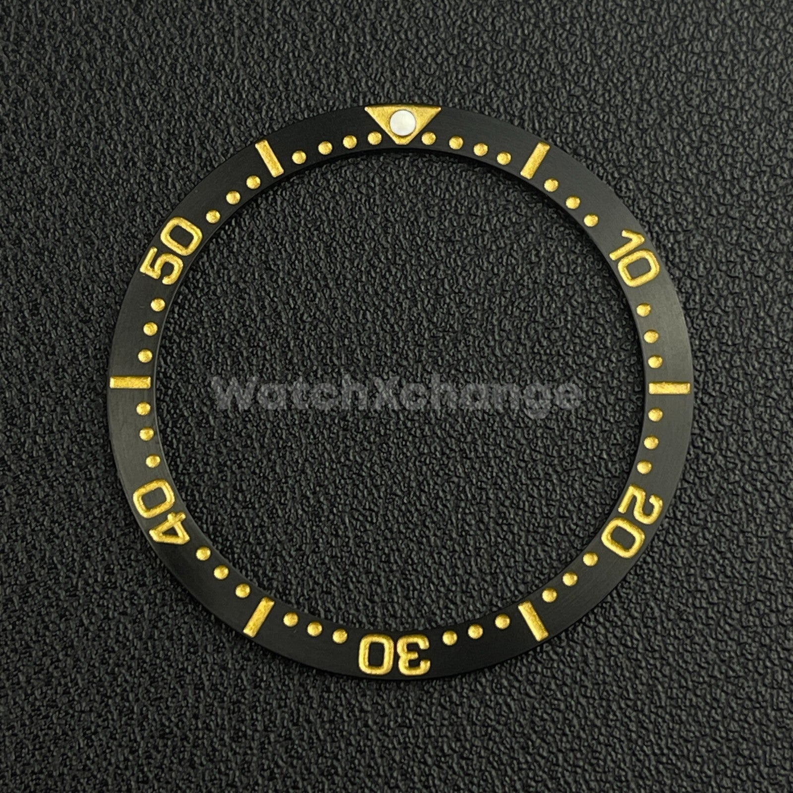 Black & Gold 38mm Flat Aluminium Bezel Insert Diver Watch Seiko Mod SKX SRPD
