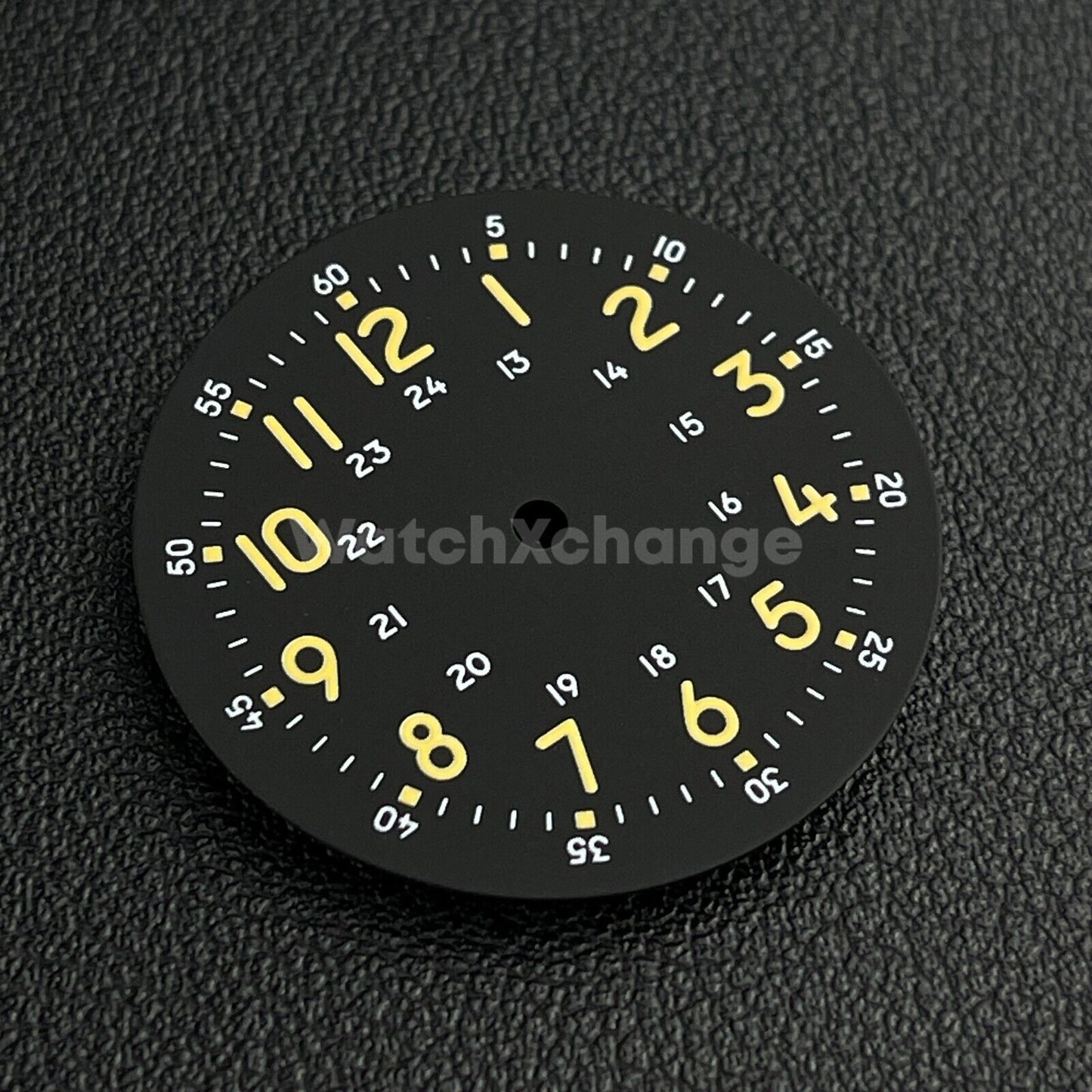 29mm Black Watch Dial w/Green Luminous Replacement for NH35 NH36 Movement Parts