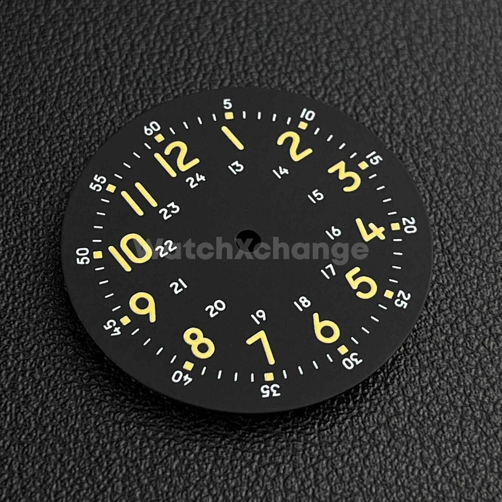 29mm Black Watch Dial w/Green Luminous Replacement for NH35 NH36 Movement Parts