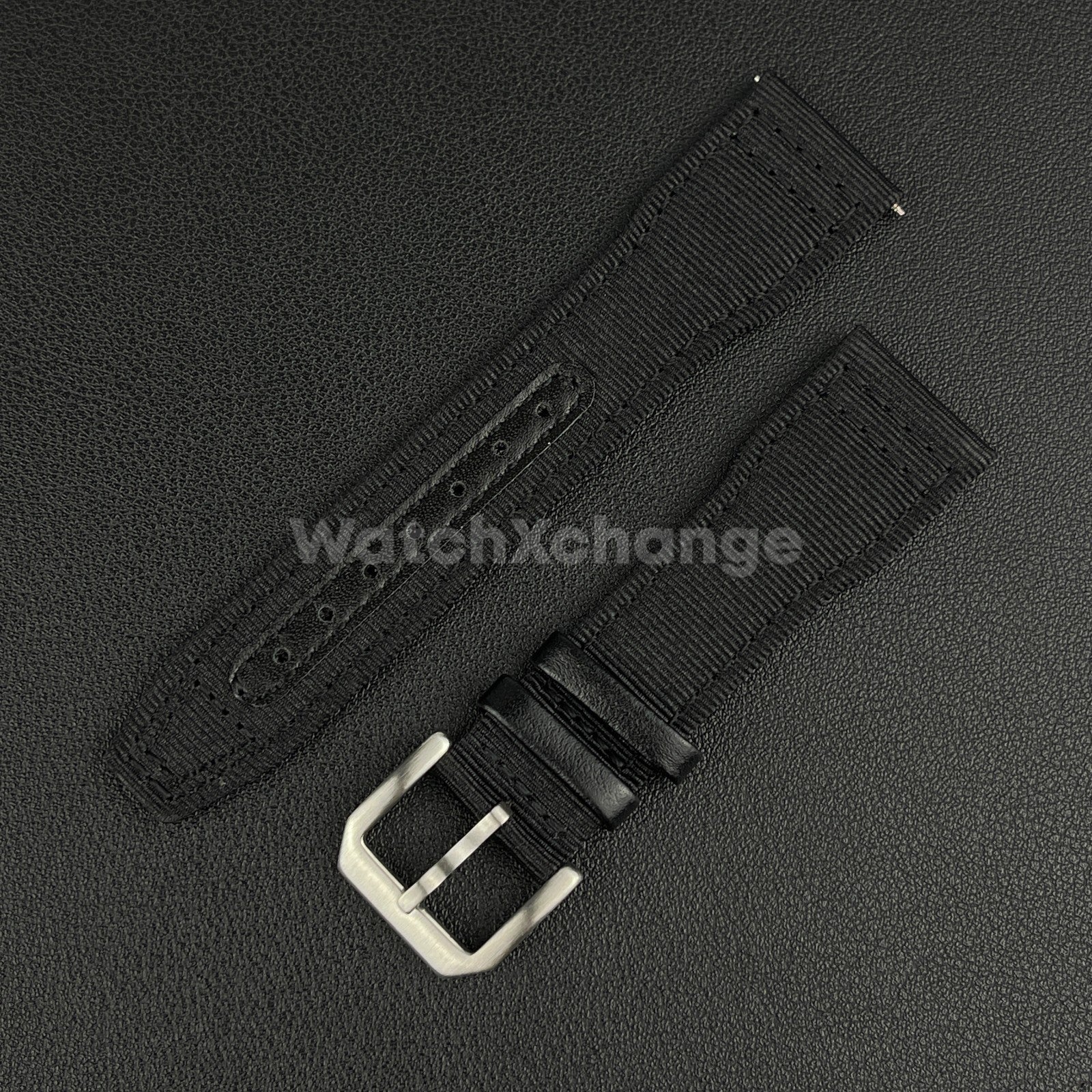 Black Nylon Canvas Watch Strap 20mm 21mm 22mm IWC Pilot Waterproof Sport Band