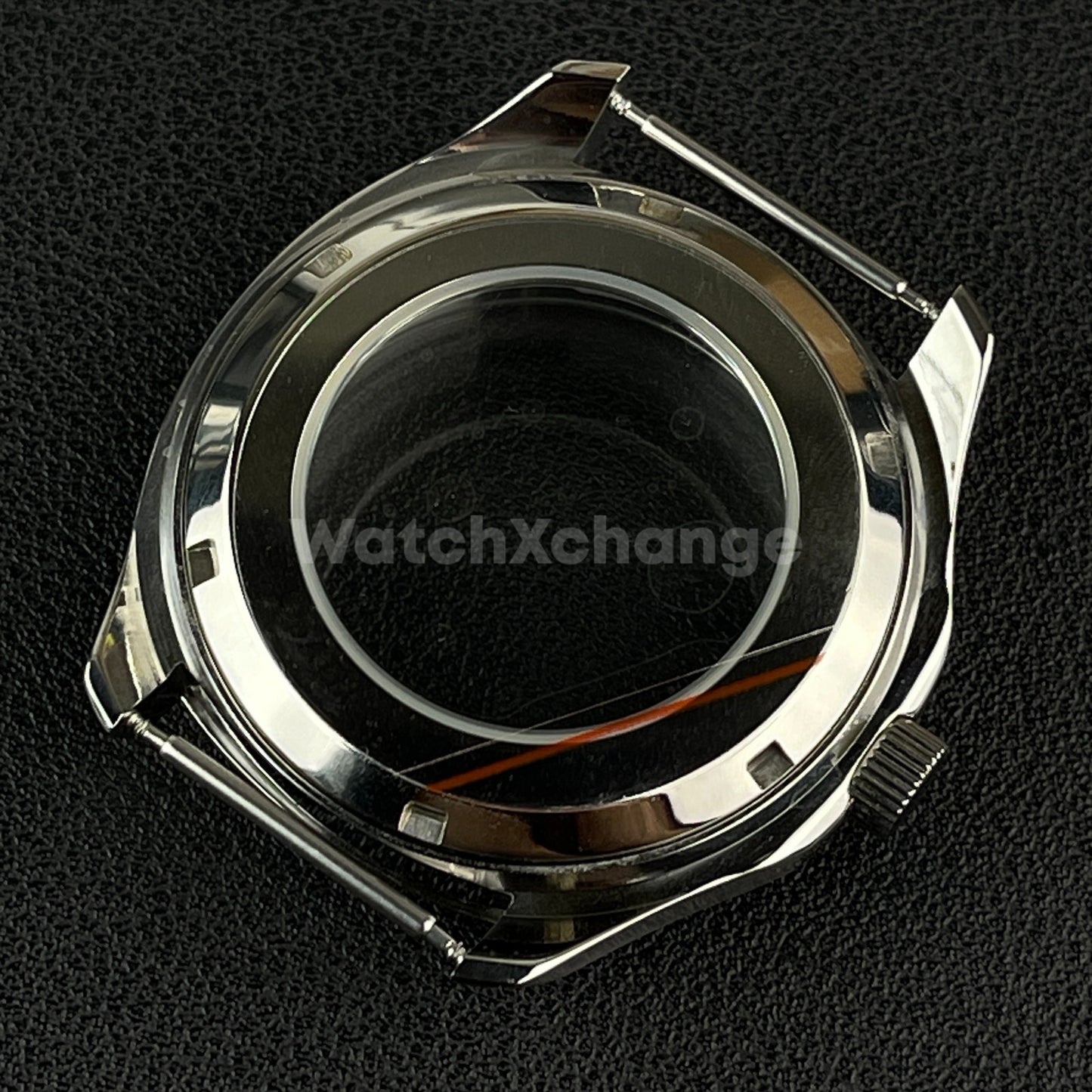 40mm Silver Stainless Steel Watch Case For Japanese NH35 NH36 NH38