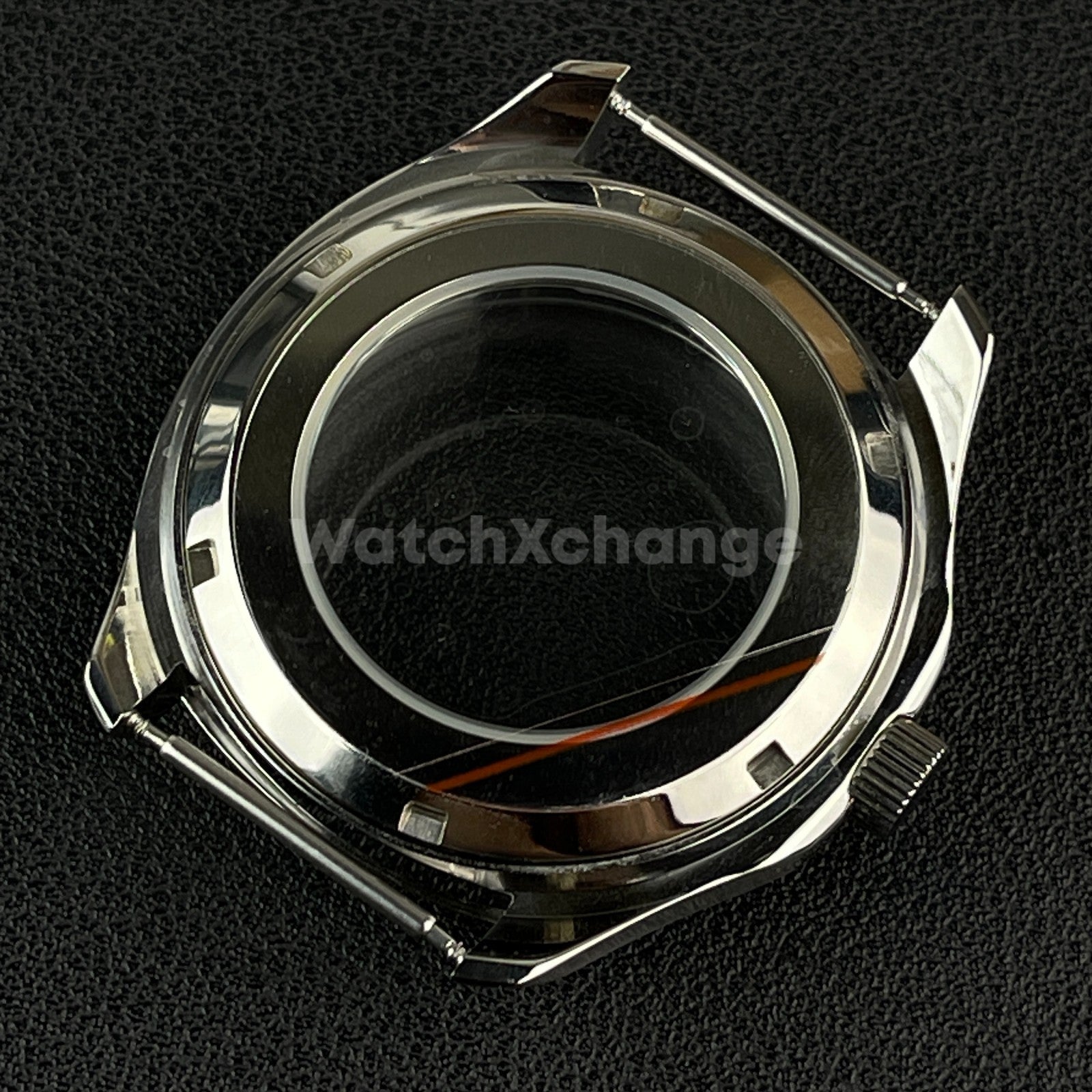 40mm Silver Stainless Steel Watch Case For Japanese NH35 NH36 NH38