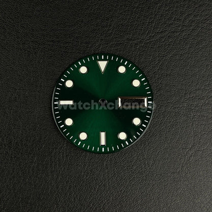 28.5mm Green Watch Dial for SEIKO NH36 Watch Movement Parts