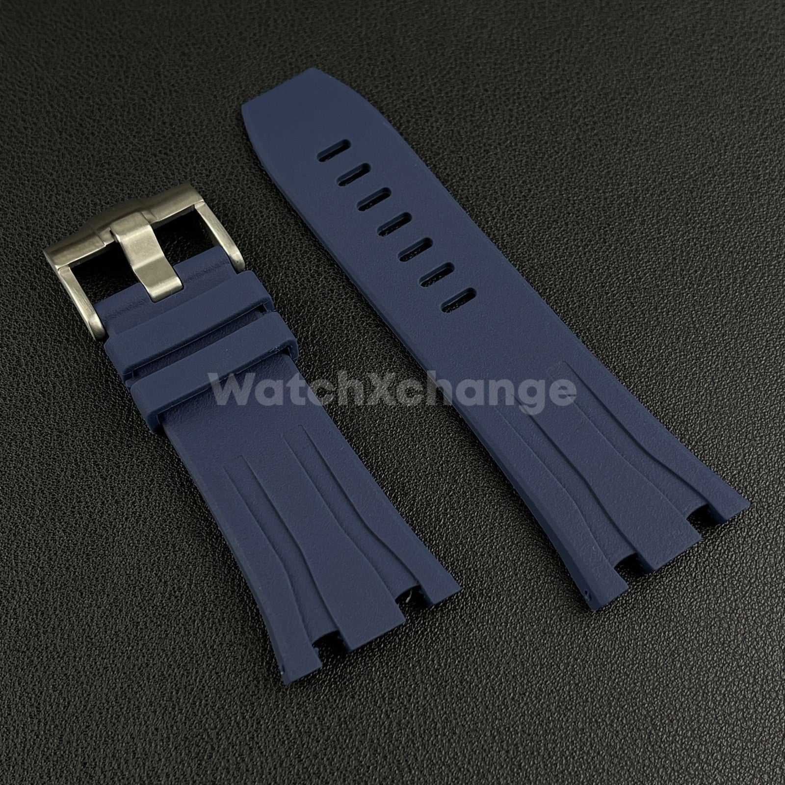 For Audemars Piguet Royal Oak Offshore 44mm Case 30mm Blue Rubber Watch Strap