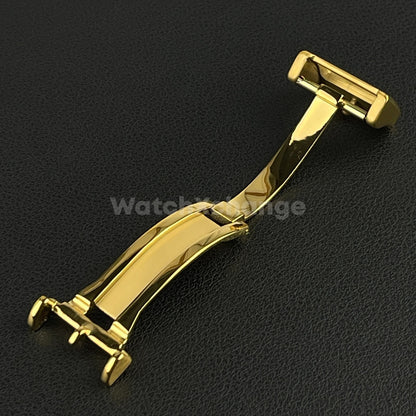 18mm Gold Folding Deployment Buckle Clasp For IWC PILOT AQUATIMER