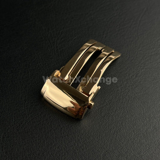 18mm Rose Gold Folding Deployment Clasp Buckle For Maurice Lacroix Watches